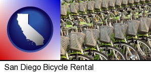 bicycles for rent in San Diego, CA