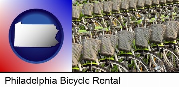 bicycles for rent in Philadelphia, PA